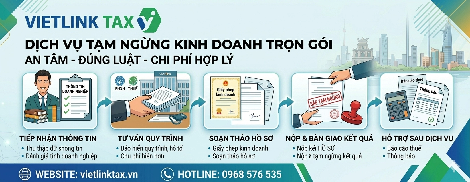 Dịch vụ tạm ngừng kinh doanh
