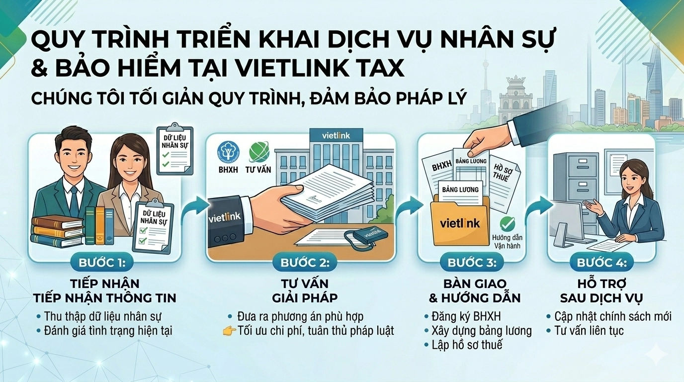 Quy trình dịch vụ nhân sự bảo hiểm